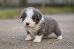 Bearded Collie — young puppy (~1 mo)