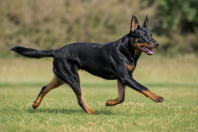 Beauceron — running