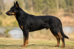 Beauceron — Black and tan coat