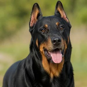 Beauceron — happy