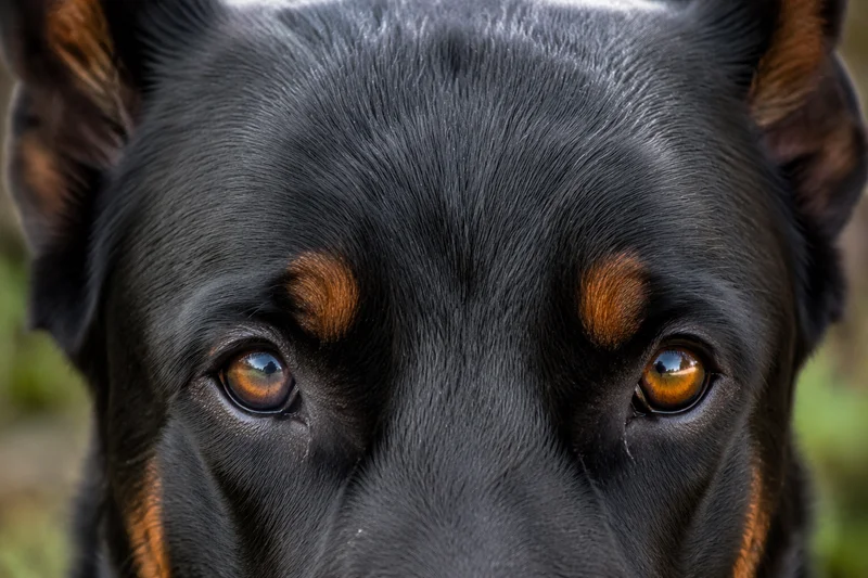 Beauceron — eyes