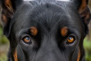 Beauceron — eyes