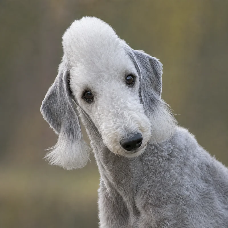 Bedlington Terrier — alert