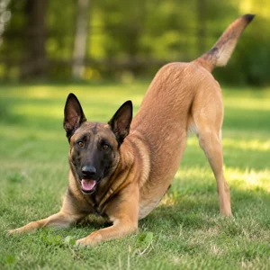 Belgian Malinois — playful