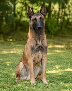 Belgian Malinois — sitting