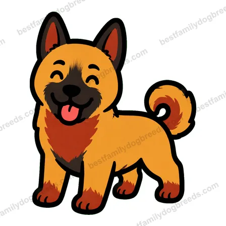Belgian Malinois smiling dog meme sticker