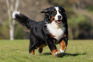 Bernese Mountain Dog — running