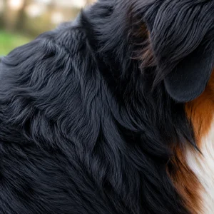 Bernese Mountain Dog — coat texture