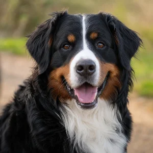Bernese Mountain Dog — happy
