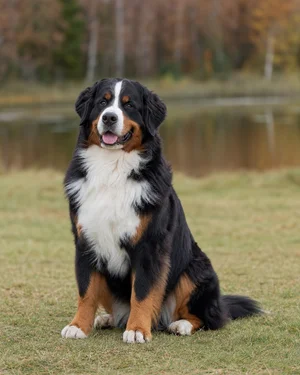 Bernese Mountain Dog — sitting