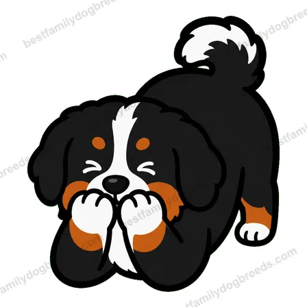 Bernese Mountain Dog cute dog meme sticker
