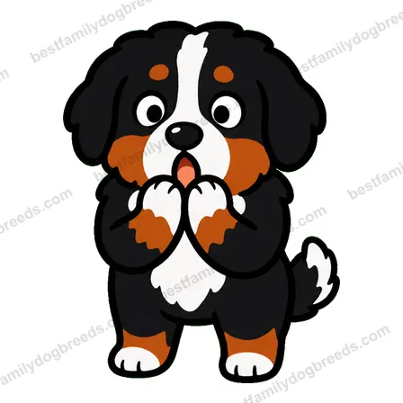 Bernese Mountain Dog surprised dog meme sticker