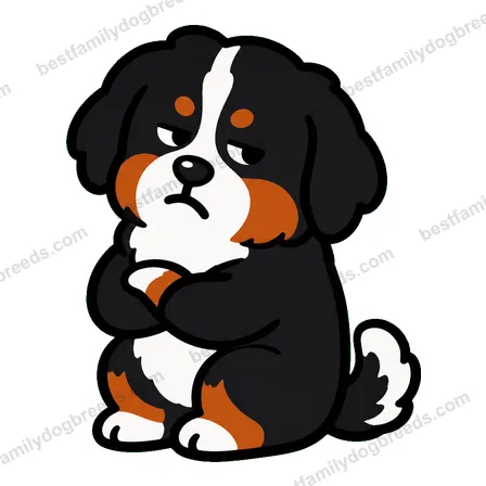 Bernese Mountain Dog sad dog meme sticker