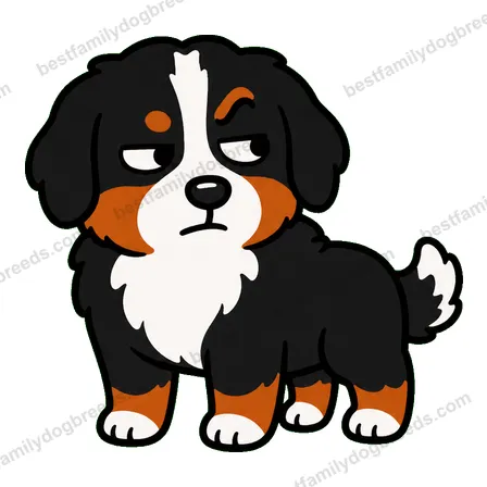 Bernese Mountain Dog suspicious dog meme sticker