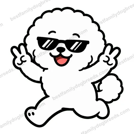 Bichon Frise cool dog meme sticker