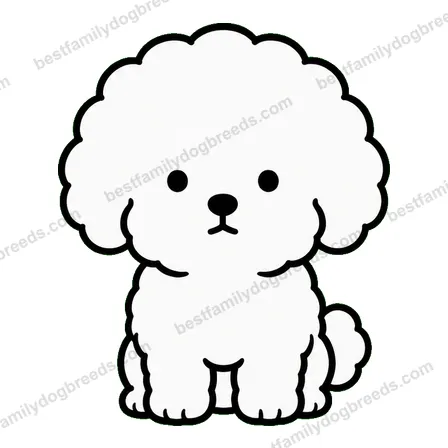 Bichon Frise dog staring meme sticker