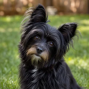 Bichon Yorkie — alert