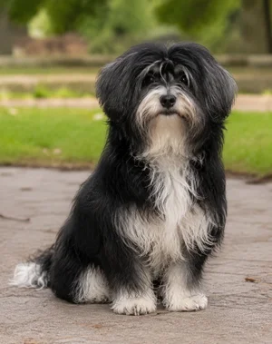 Bichon Yorkie — sitting