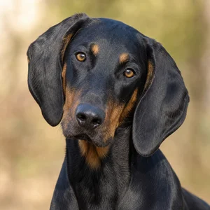 Black and Tan Coonhound — alert