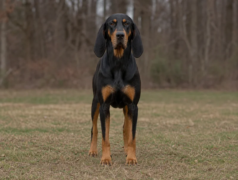 Black and Tan Coonhound — front