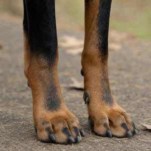 Black and Tan Coonhound — paws