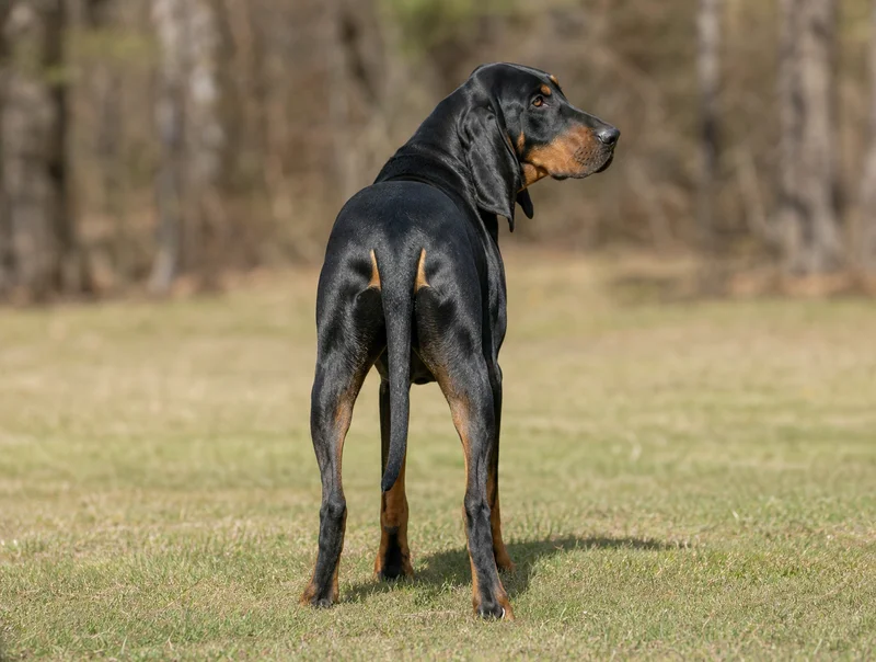 Black and Tan Coonhound — rear