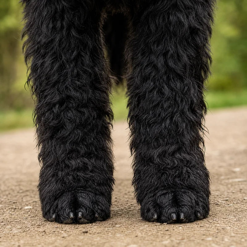 Black Russian Terrier — paws