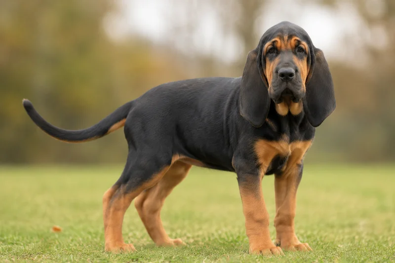 Bloodhound — puppy (~4 mo)