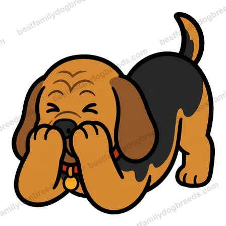 Bloodhound cute dog meme sticker