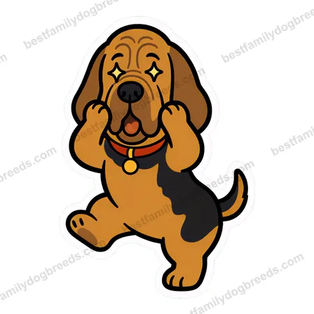 Bloodhound dog meme sticker preview