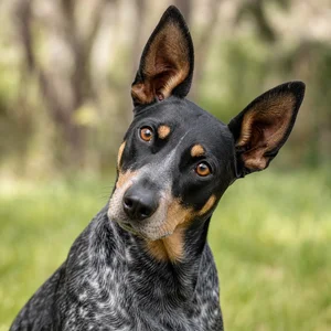 Bluetick Coonhound — alert