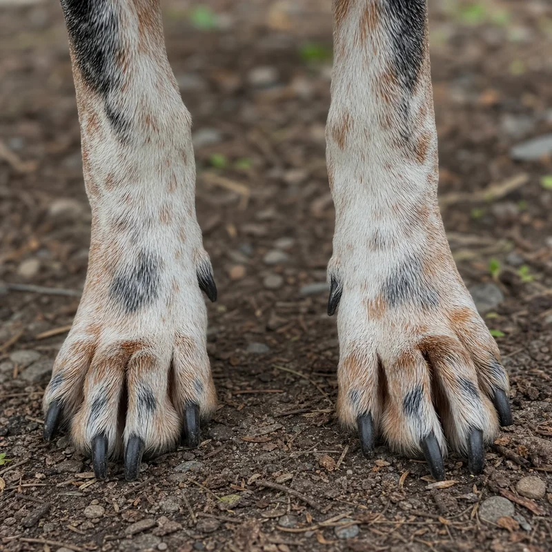 Bluetick Coonhound — paws