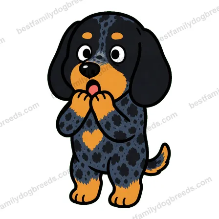 Bluetick Coonhound surprised dog meme sticker
