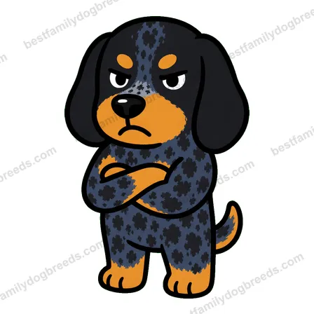 Bluetick Coonhound angry dog meme sticker