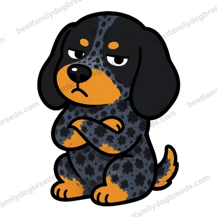Bluetick Coonhound sad dog meme sticker