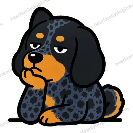 Bluetick Coonhound bored dog meme sticker