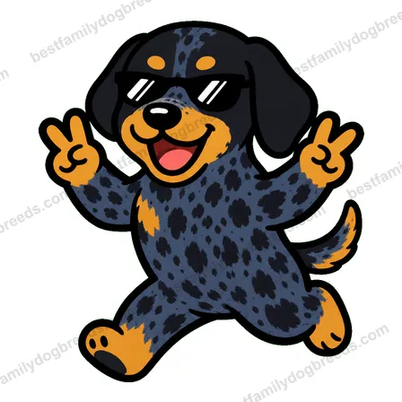 Bluetick Coonhound cool dog meme sticker