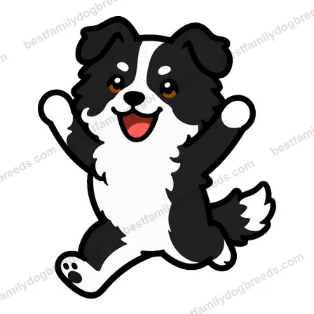 Border Collie dog meme sticker preview