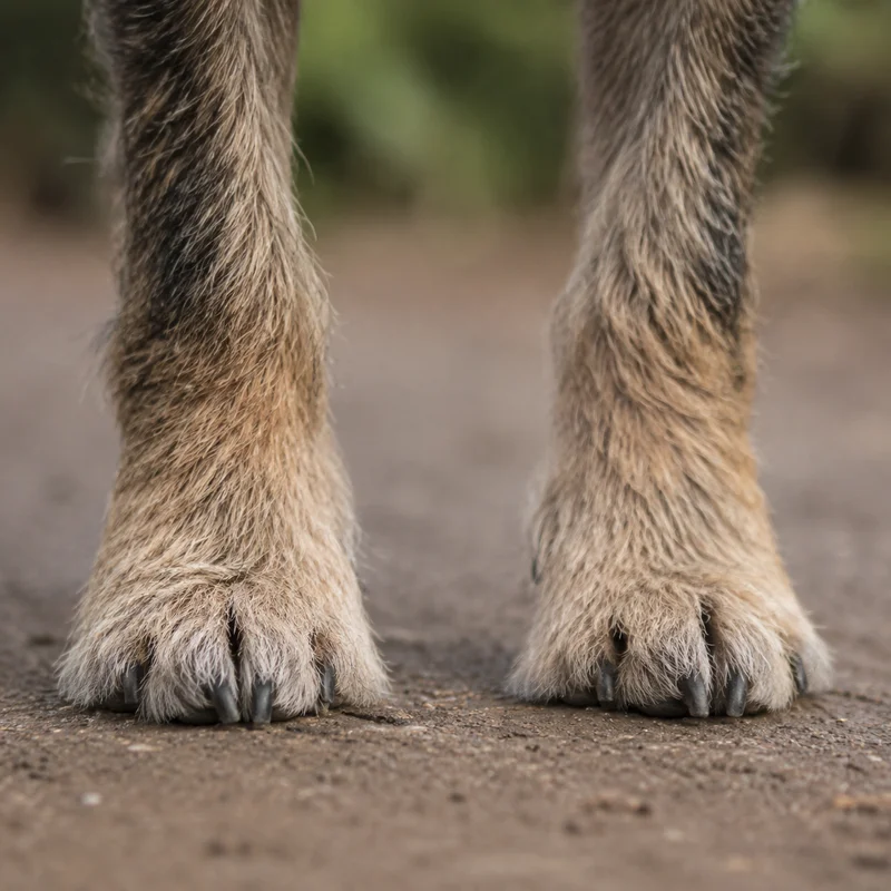 Border Terrier — paws