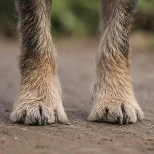 Border Terrier — paws