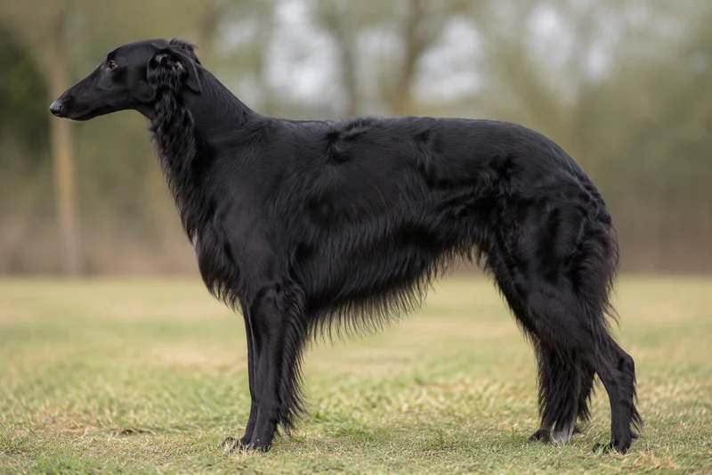 Borzoi — Black coat