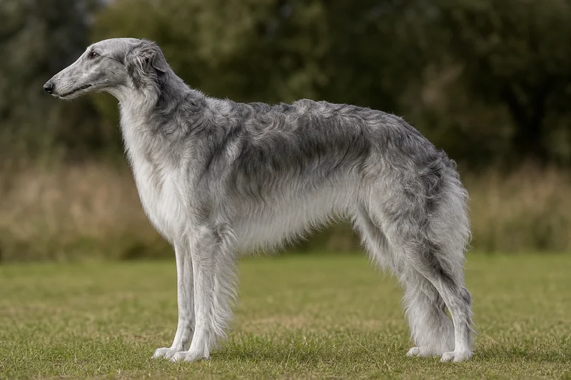 Borzoi — Gray coat