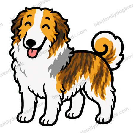 Borzoi smiling dog meme sticker preview