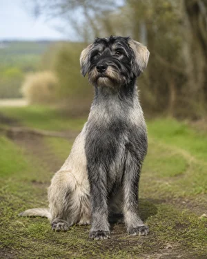 Bosnian Rough-coated Hound — sitting