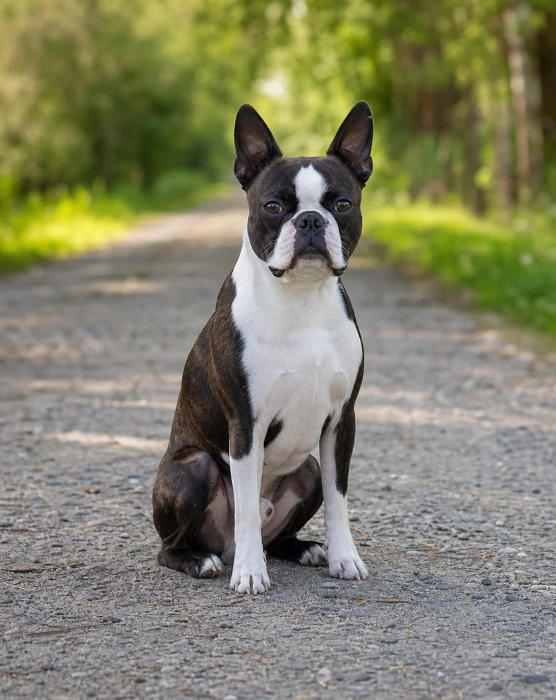Boston Terrier — sitting