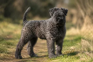 Bouvier des Flandres — puppy (~4 mo)