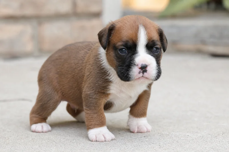 Boxer — young puppy (~1 mo)