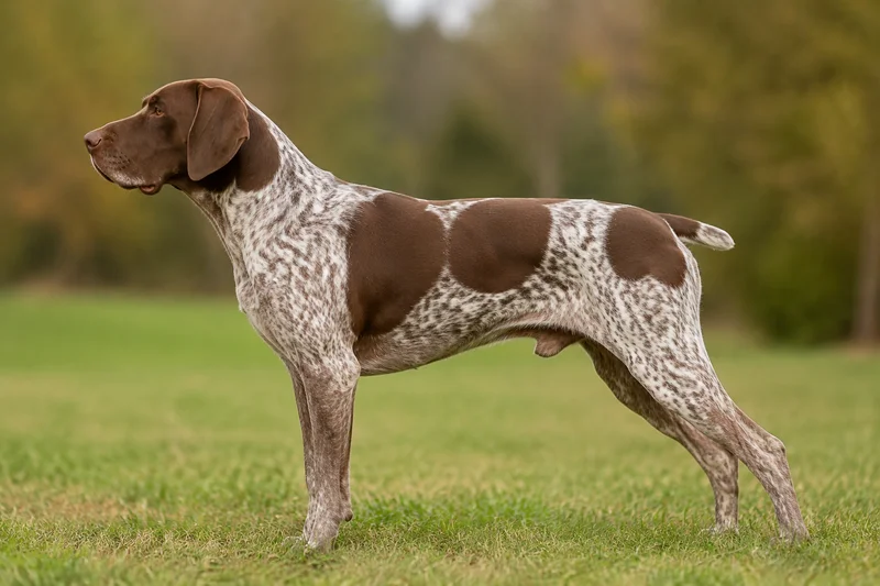 Braque Francais, Gascogne Type — Chestnut and White coat