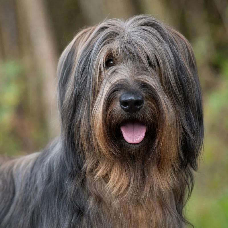 Briard — happy