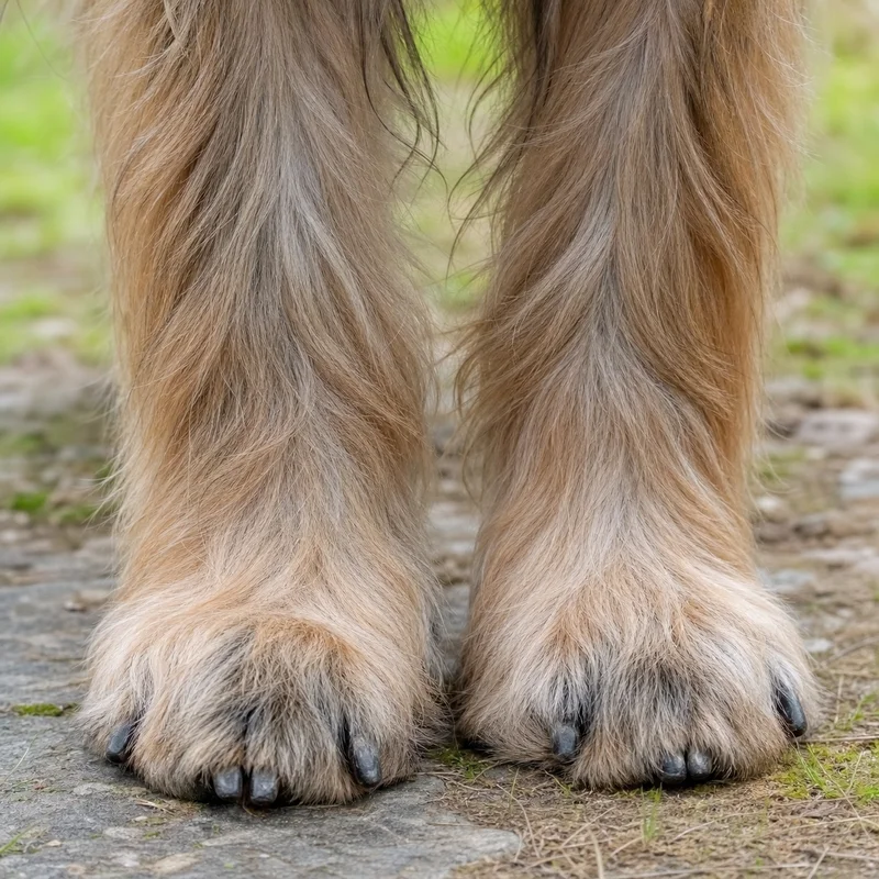 Briard — paws